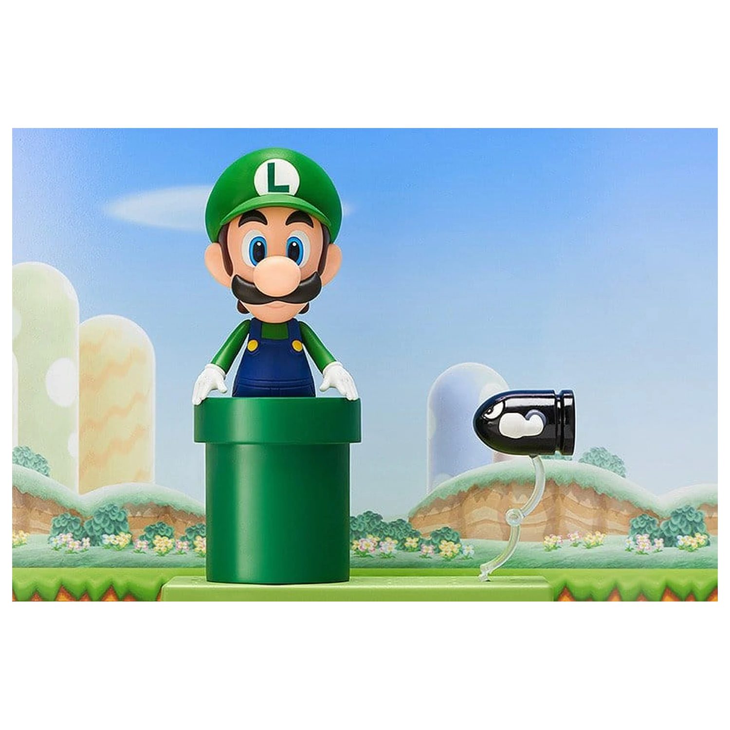 Super Mario Nendoroid Action Figura Luigi 10cm fotografija izdelka