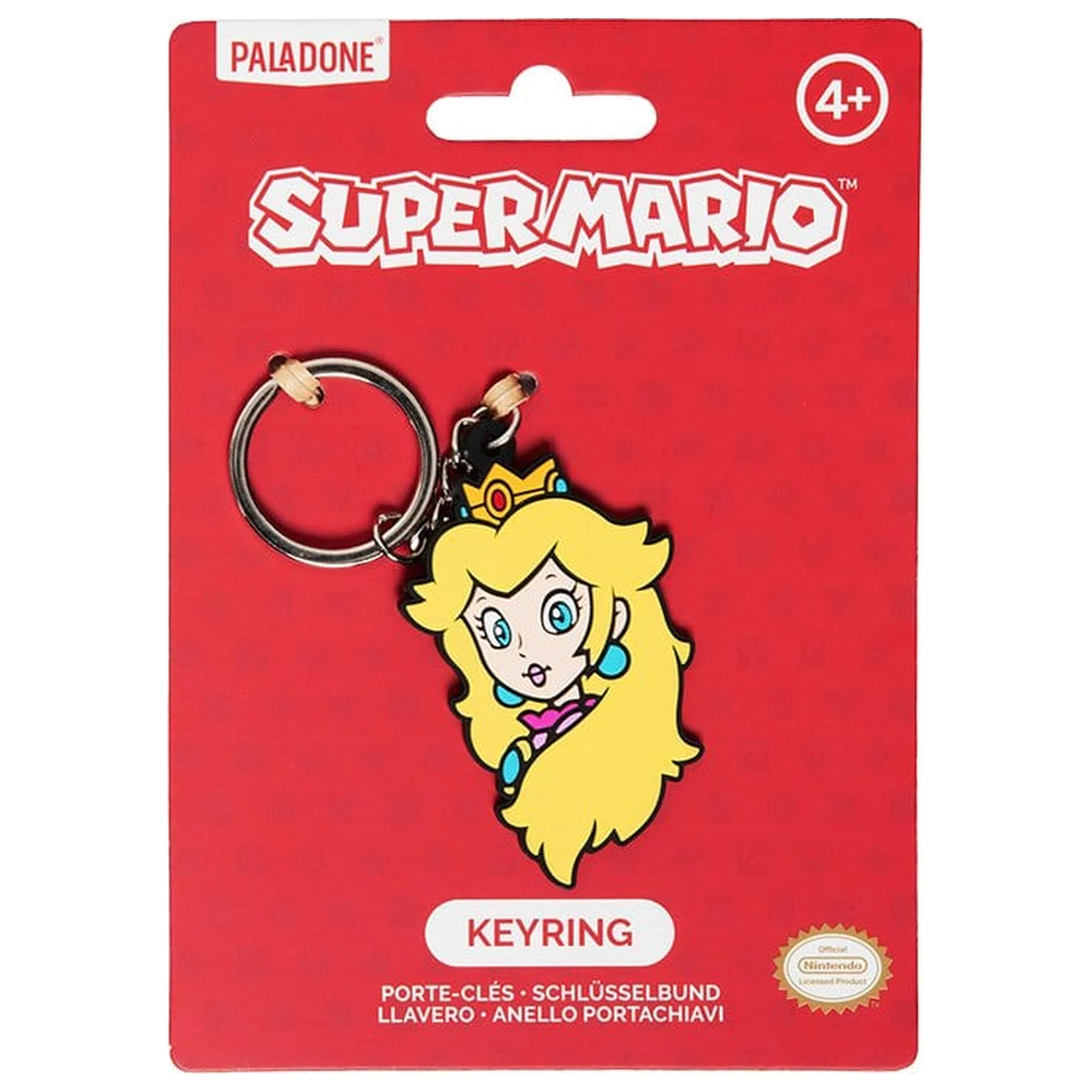 Super Mario obesek za ključe Princess Peach PVC 6 cm fotografija izdelka