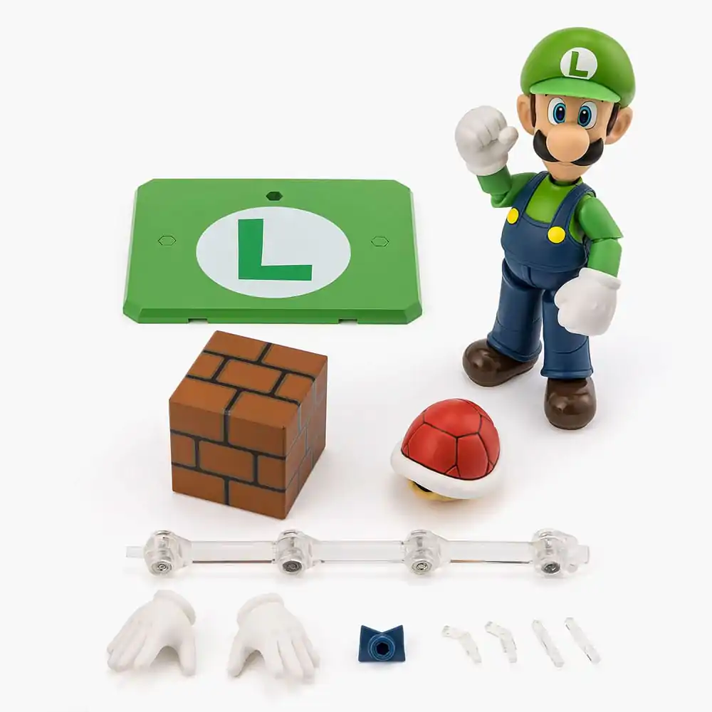 Super Mario S.H. Figuarts Akcijska figura Luigi 11 cm fotografija izdelka
