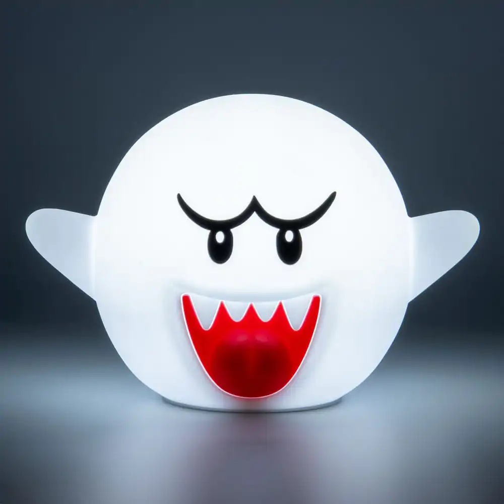 Super Mario Stisljiva Svetleča Silikonska Nočna Lučka Boo 14 cm fotografija izdelka