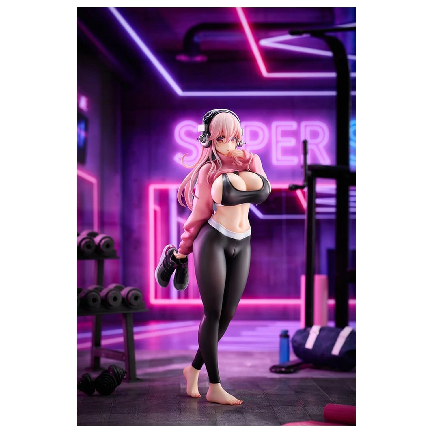 Super Sonico PVC figura 1/6 Exercise Ver. 27 cm fotografija izdelka