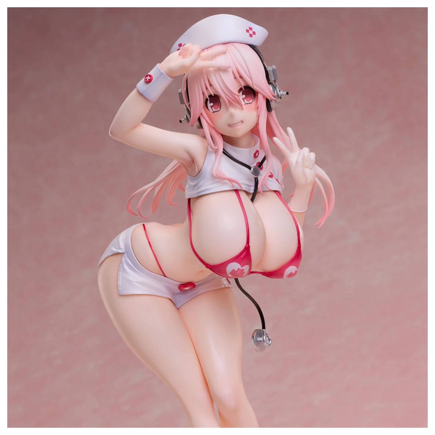 Super Sonico PVC kip 1/6 Super Sonico medicinska sestra bikini različica 22 cm fotografija izdelka