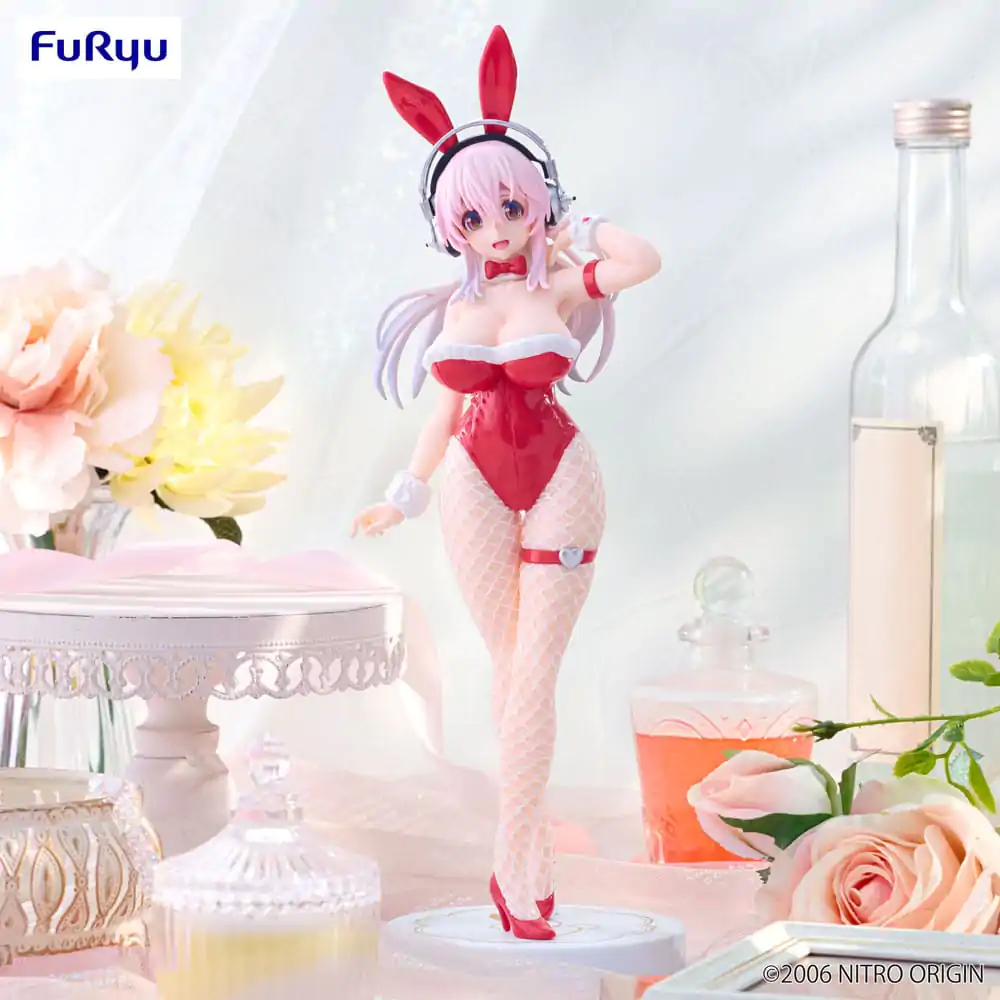 Super Sonico BiCute Bunnies PVC Kip Rdeča Barva Ver. 30 cm fotografija izdelka