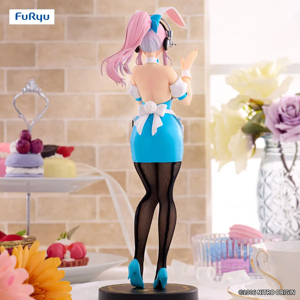 Super Sonico BiCute Bunnies PVC Kip Natakarica Svetlo Modra Barva Ver. 28 cm fotografija izdelka