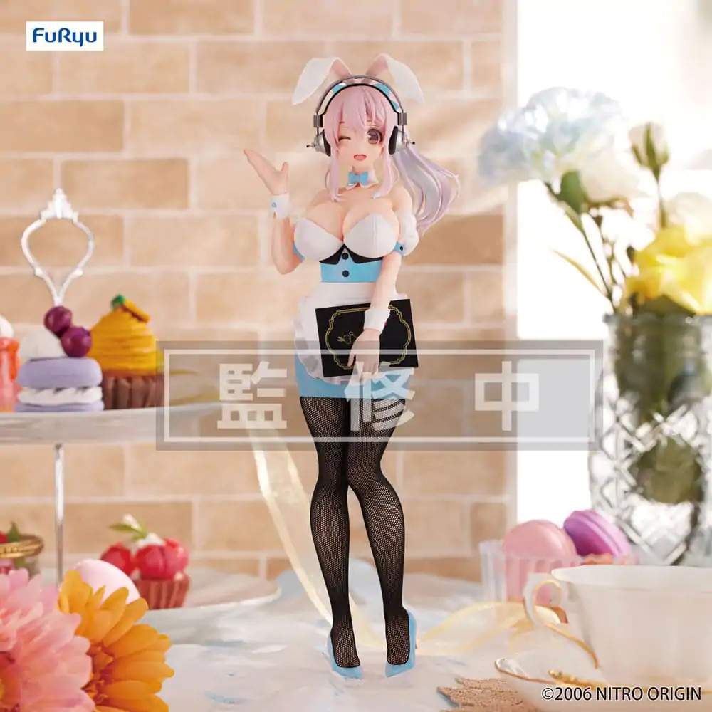 Super Sonico BiCute Bunnies PVC Kip Natakarica Svetlo Modra Barva Ver. 28 cm fotografija izdelka