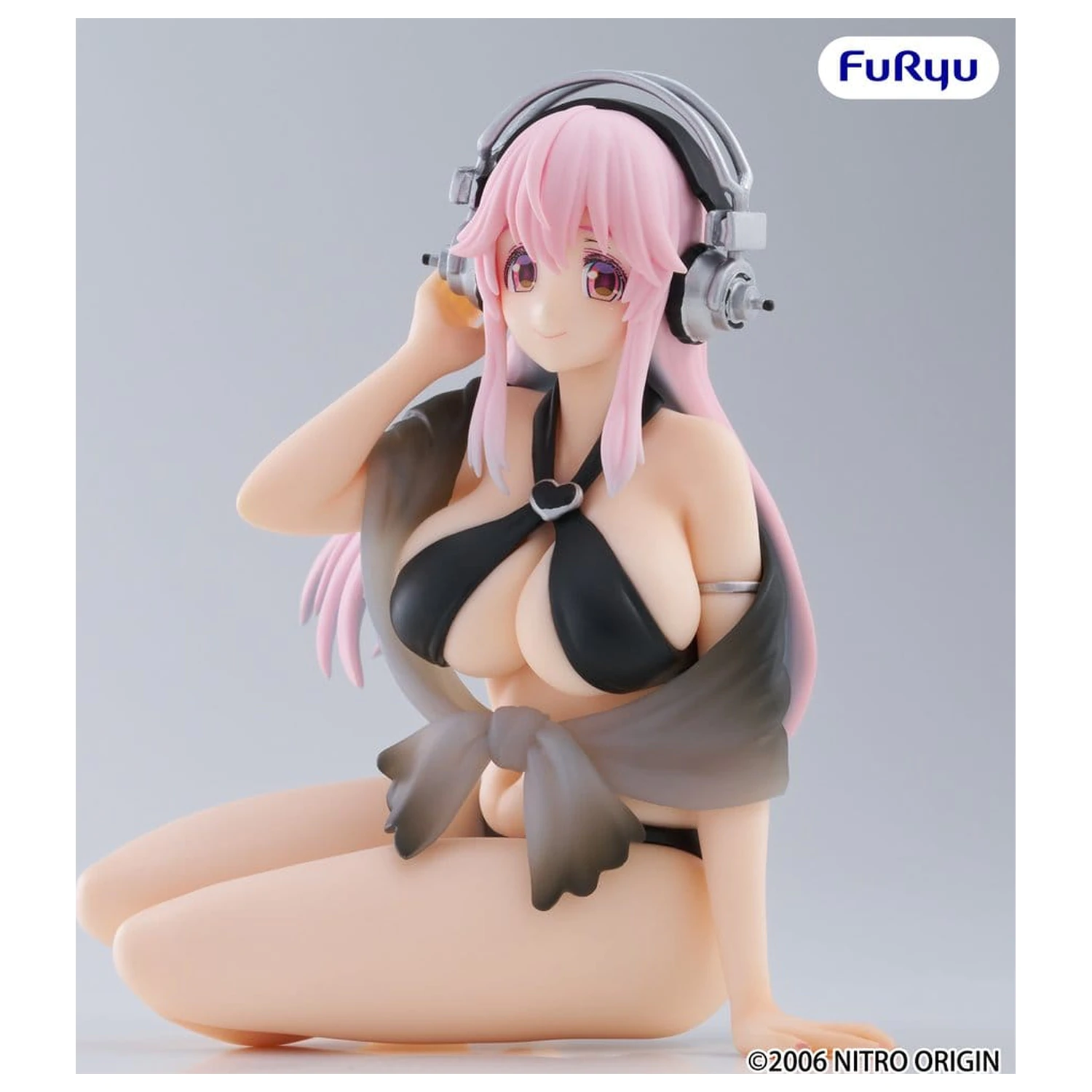Super Sonico Noodle Stopper PVC kip Super Sonico Swimsuit Black Color Ver. 10 cm fotografija izdelka