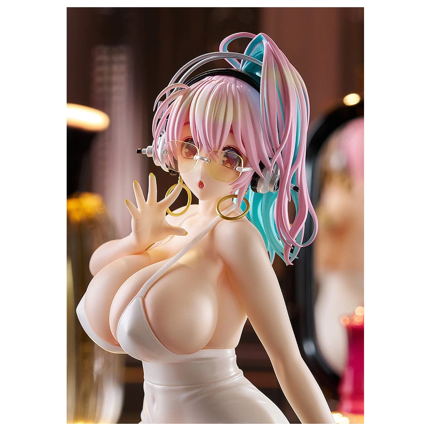 Super Sonico Pop Up Parade PVC kip Super Sonico: 15th Mini Dress Ver. L Size 20 cm fotografija izdelka