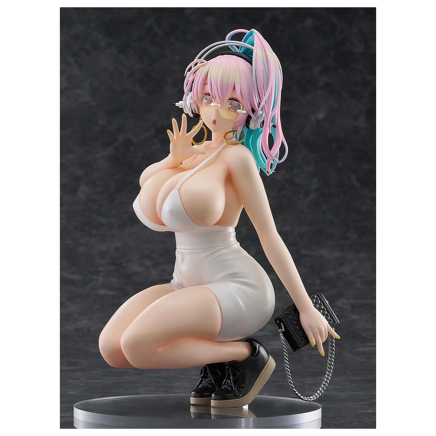 Super Sonico Pop Up Parade PVC kip Super Sonico: 15th Mini Dress Ver. L Size 20 cm fotografija izdelka