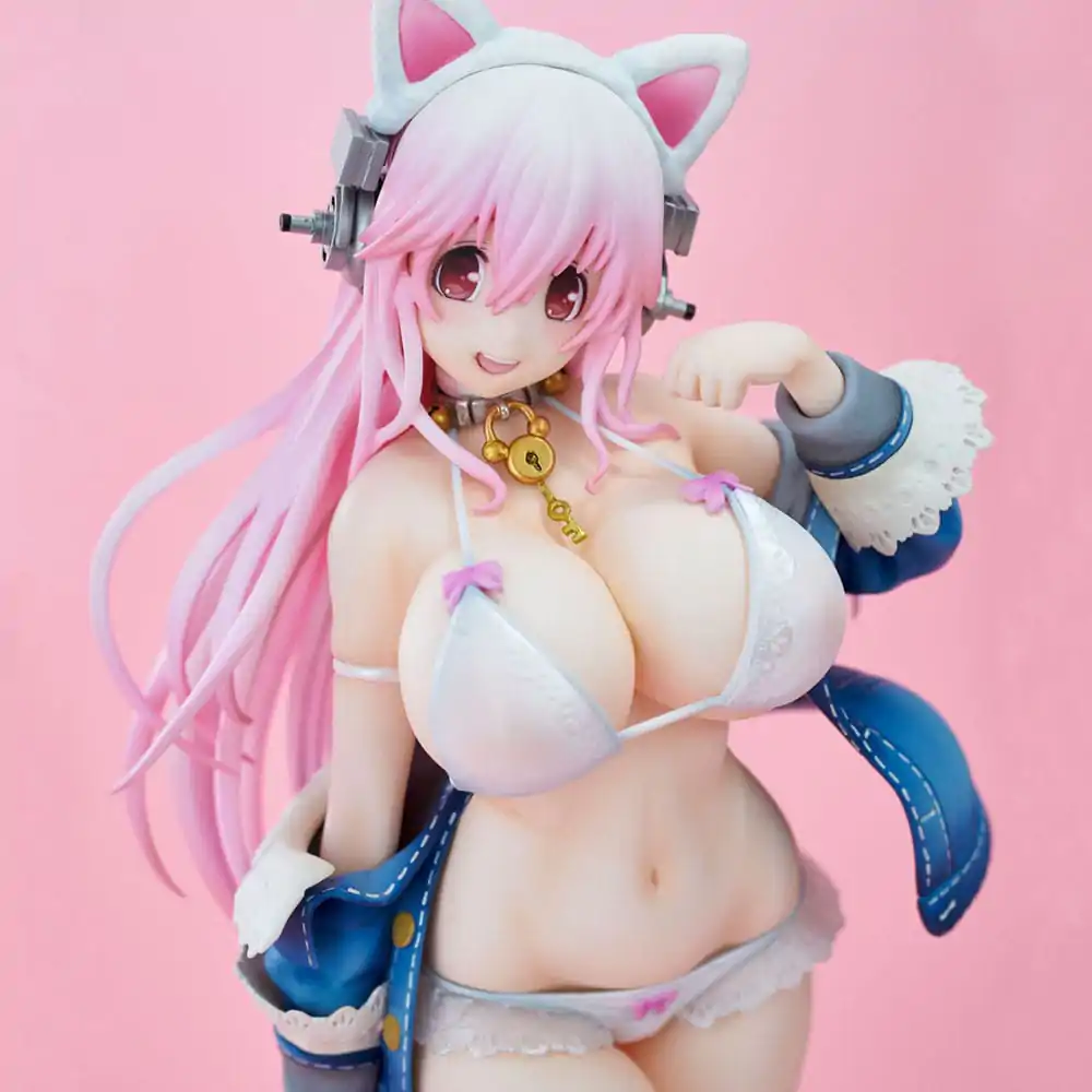 Super Sonico PVC kip Super Sonico White Cat Ver. 27 cm fotografija izdelka