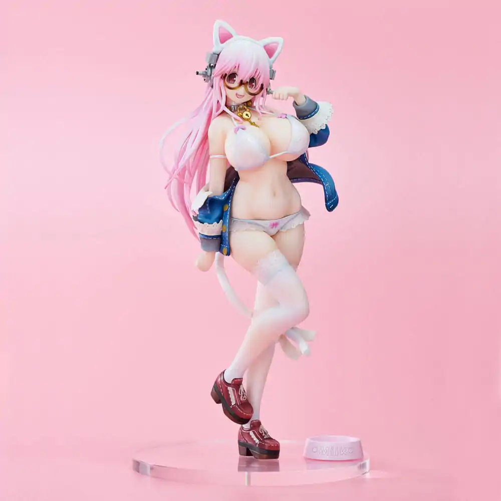 Super Sonico PVC kip Super Sonico White Cat Ver. 27 cm fotografija izdelka