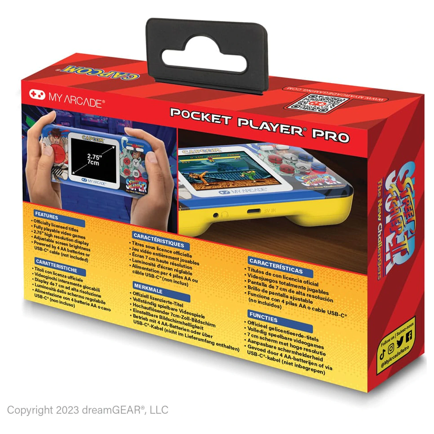 Super Street Fighter II prenosni igralni sistem Pocket Player Pro fotografija izdelka