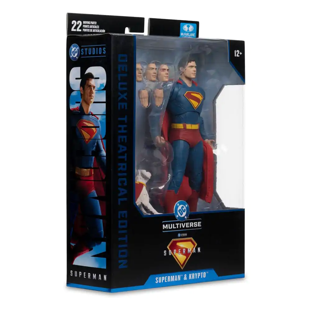 Superman (2025) DC Multiverse Deluxe akcijska figura Superman s Krypto the Super Dog 18 cm fotografija izdelka