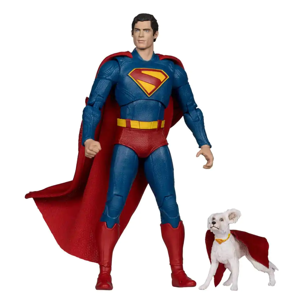 Superman (2025) DC Multiverse Deluxe akcijska figura Superman s Krypto the Super Dog 18 cm fotografija izdelka