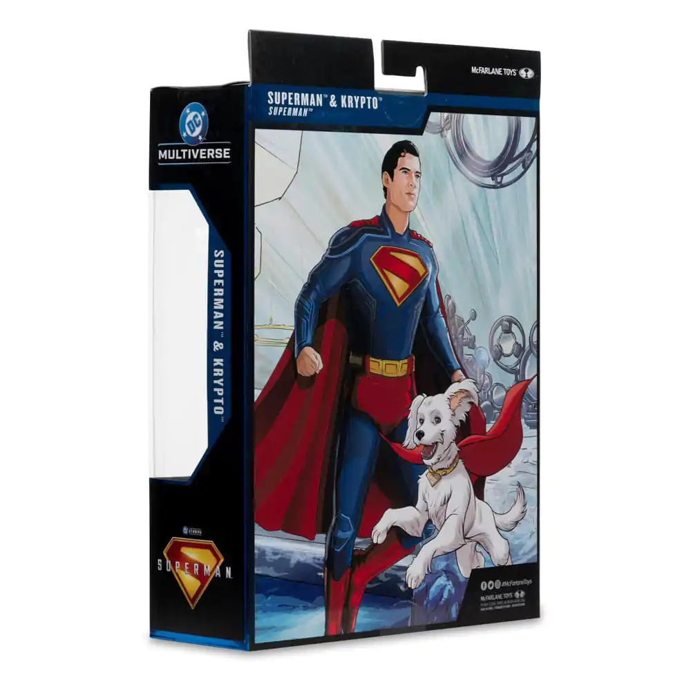 Superman (2025) DC Multiverse Deluxe akcijska figura Superman s Krypto the Super Dog 18 cm fotografija izdelka
