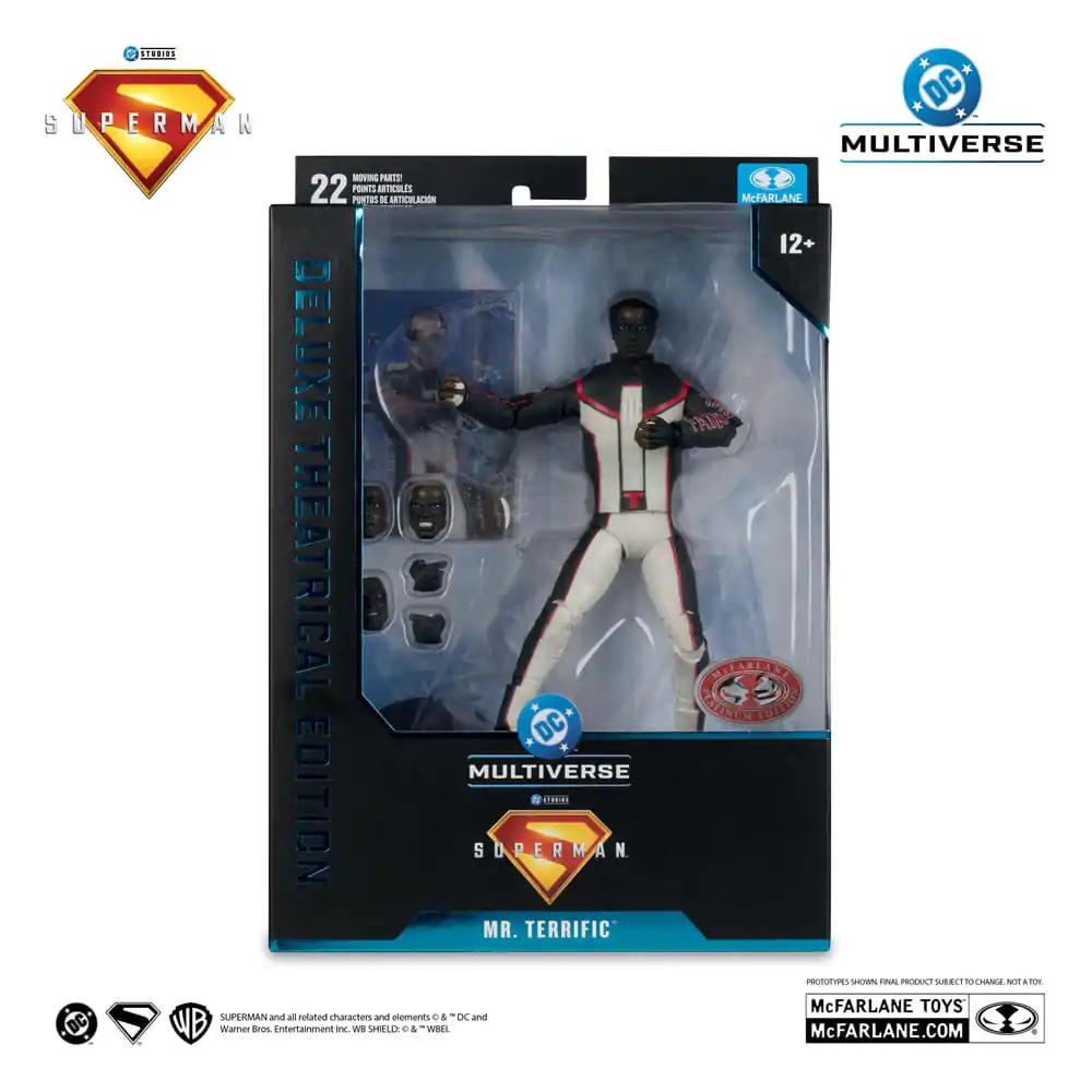 Superman (2025) DC Multiverse Deluxe Theatrical Edition akcijska figura Mr. Terrific (Red Platinum Edition) 18 cm fotografija izdelka