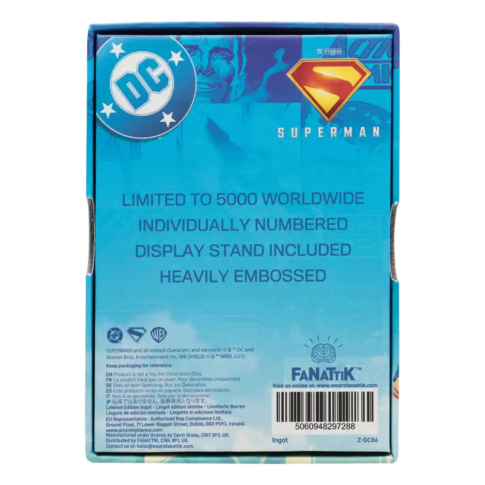 Superman 2025 Ingot Last Son of Krypton Omejena izdaja fotografija izdelka