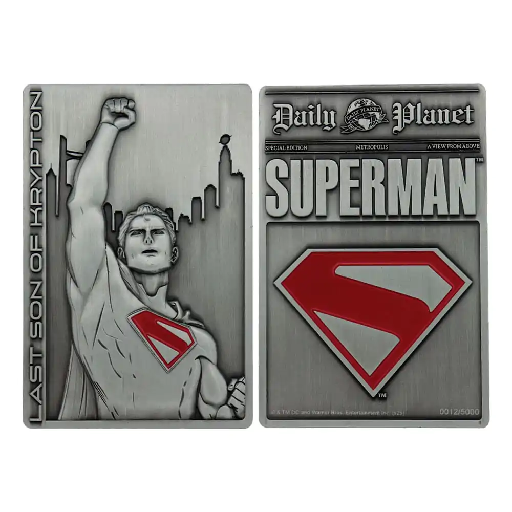 Superman 2025 Ingot Last Son of Krypton Omejena izdaja fotografija izdelka