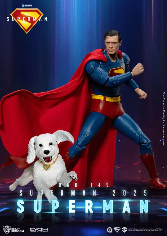 Superman (2025) Akcijska figura Superman & Krypto 21 cm fotografija izdelka