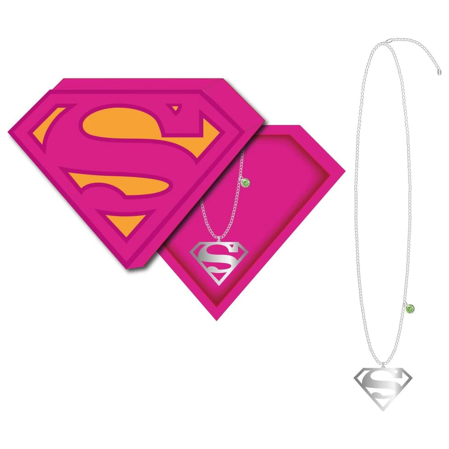 Superman Supergirl ogrlica fotografija izdelka