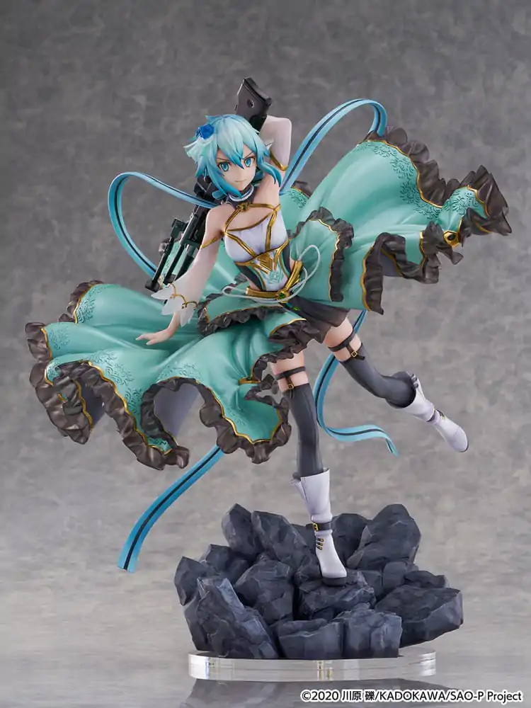 Sword Art Online SHIBUYA SCRAMBLE FIGURE PVC Kip 1/7 Sinon Crystal Dress Ver. 29 cm fotografija izdelka