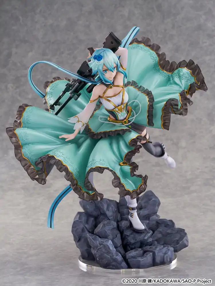 Sword Art Online SHIBUYA SCRAMBLE FIGURE PVC Kip 1/7 Sinon Crystal Dress Ver. 29 cm fotografija izdelka