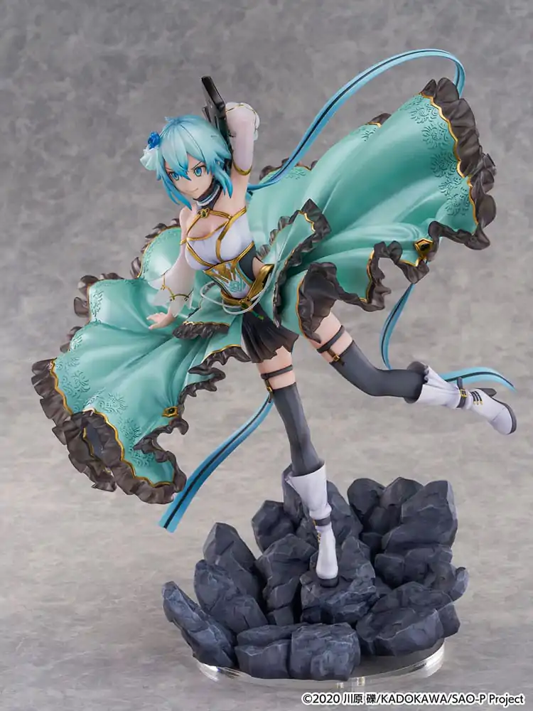 Sword Art Online SHIBUYA SCRAMBLE FIGURE PVC Kip 1/7 Sinon Crystal Dress Ver. 29 cm fotografija izdelka