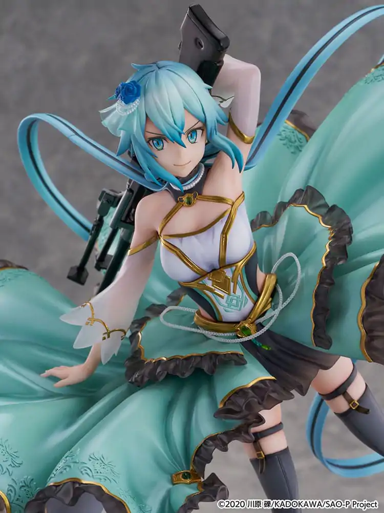 Sword Art Online SHIBUYA SCRAMBLE FIGURE PVC Kip 1/7 Sinon Crystal Dress Ver. 29 cm fotografija izdelka