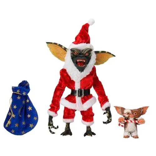 Gremlins Santa Stripe and Gizmo paket 2 figurici 18 cm fotografija izdelka