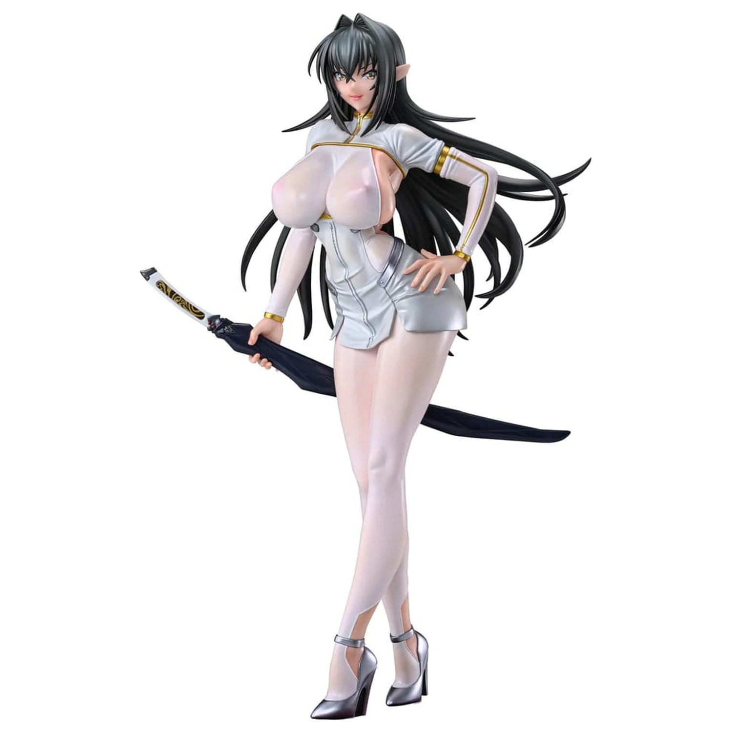 Taimanin RPG PVC figura 1/6 Annerose Vajra White see-through Ver. 31 cm fotografija izdelka