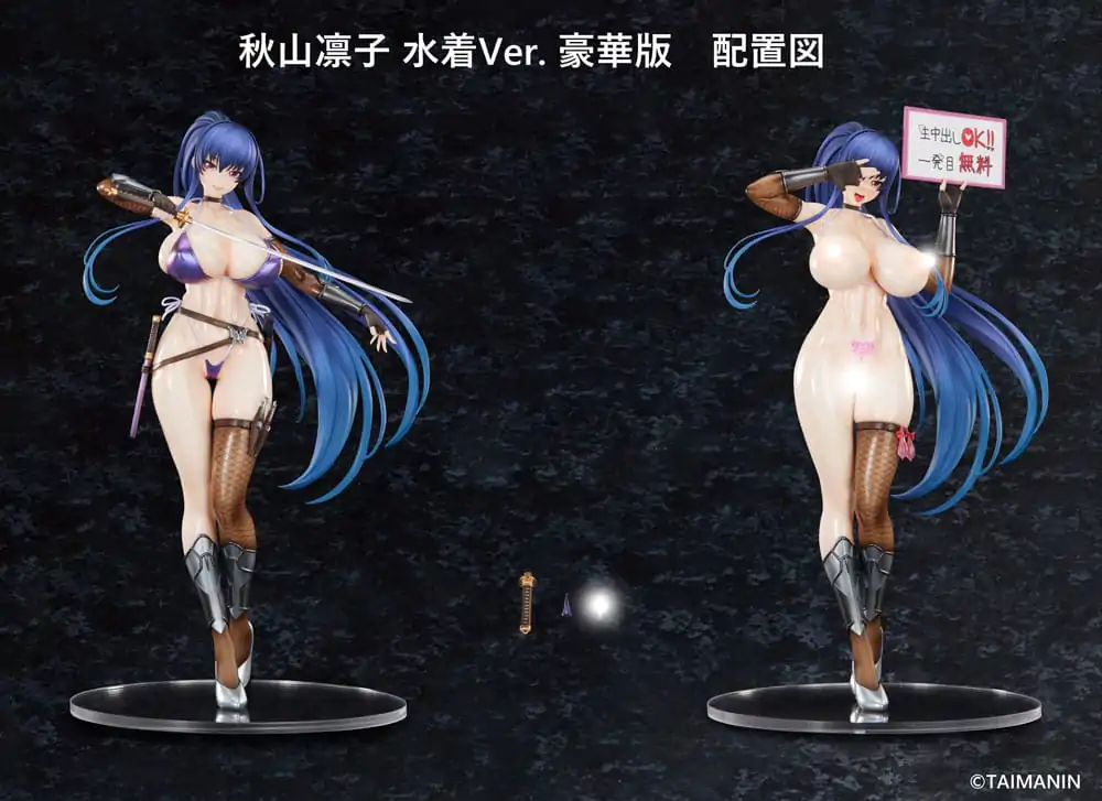 Taimanin RPGX Kip 1/6 Rinko Akiyama Swimsuit Ver. DX Izdaja 27 cm fotografija izdelka