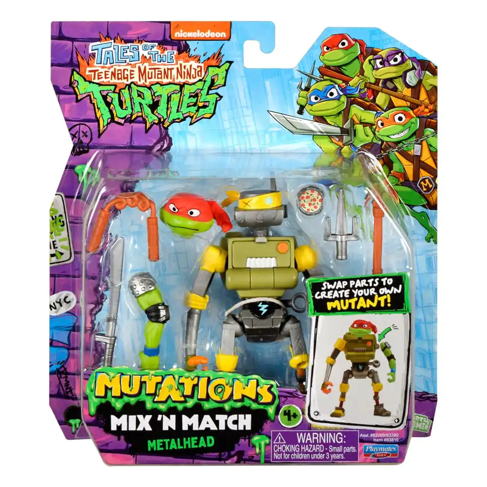 Tales of the Teenage Mutant Ninja Turtles Mix 'n Match akcijska figura Metalhead 12 cm fotografija izdelka