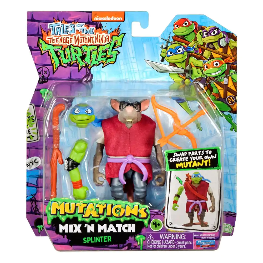 Tales of the Teenage Mutant Ninja Turtles Mix 'n Match akcijska figura Splinter 12 cm fotografija izdelka