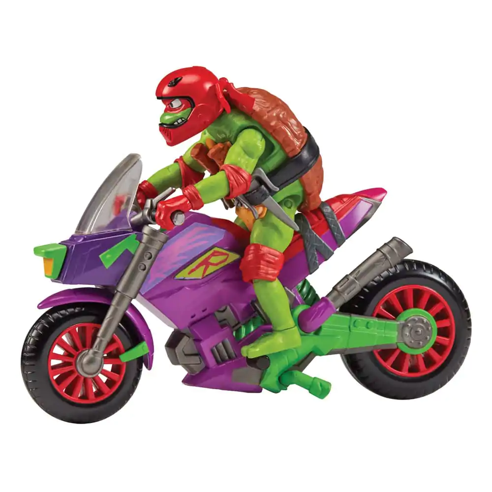 Tales of the Teenage Mutant Ninja Turtles Akcijska figura z vozilom Raphael & Purple Dragon 12 cm fotografija izdelka