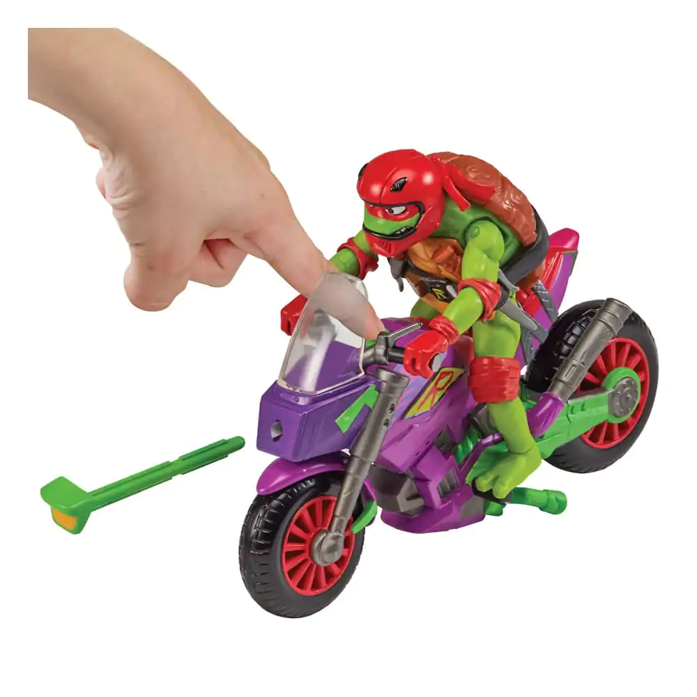 Tales of the Teenage Mutant Ninja Turtles Akcijska figura z vozilom Raphael & Purple Dragon 12 cm fotografija izdelka