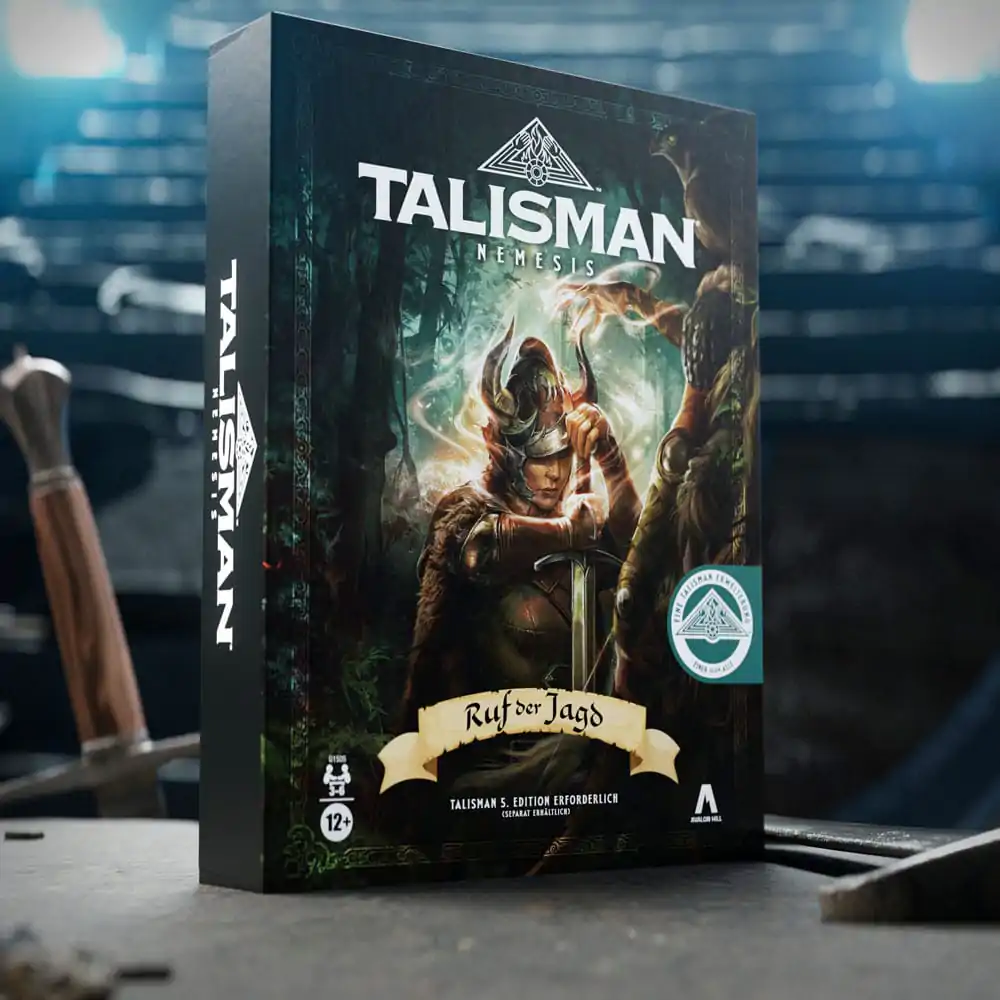 Talisman: Nemesis družabna igra Razširitev Ruf der Jagd *nemška različica* fotografija izdelka