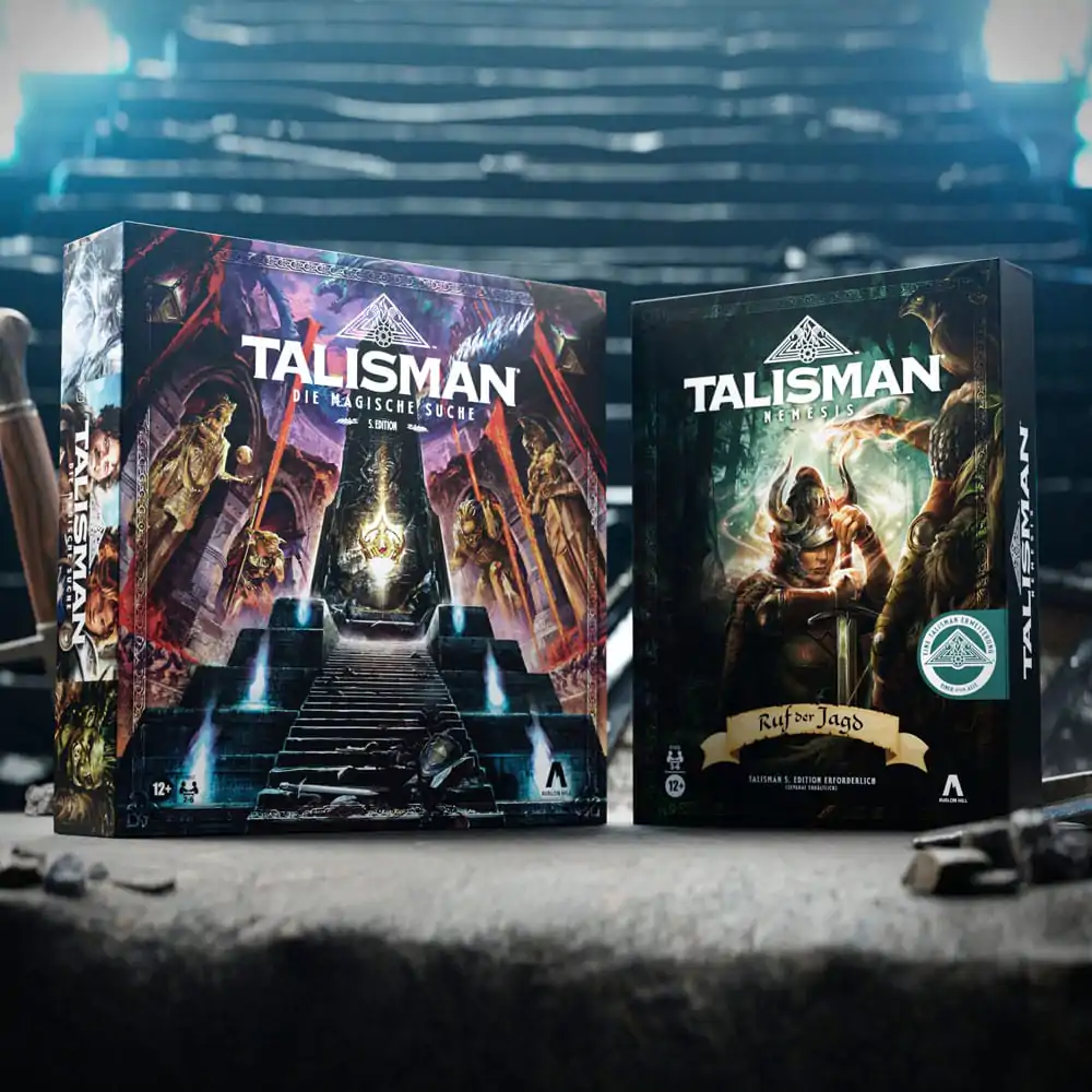 Talisman: Nemesis družabna igra Razširitev Ruf der Jagd *nemška različica* fotografija izdelka