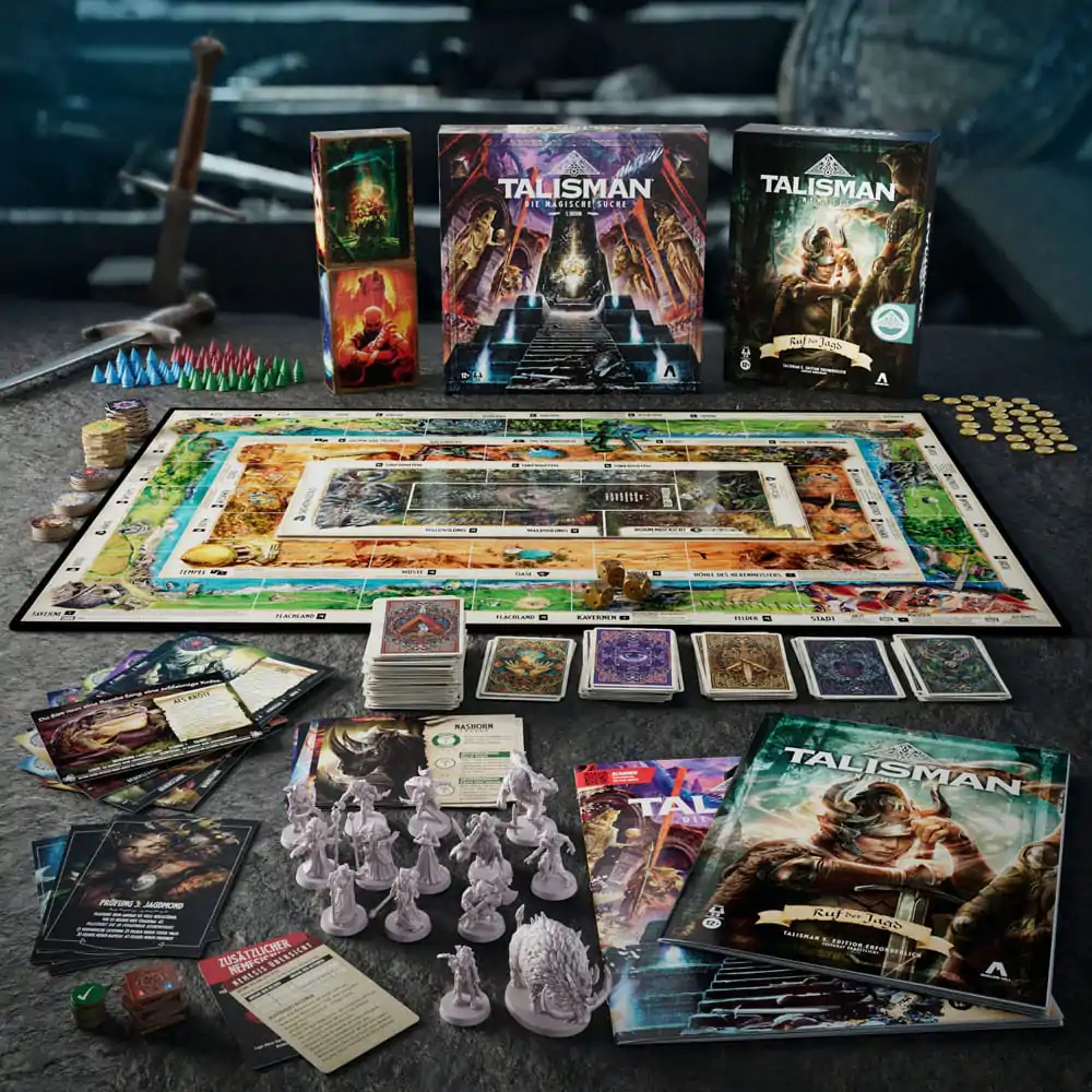 Talisman: Nemesis družabna igra Razširitev Ruf der Jagd *nemška različica* fotografija izdelka