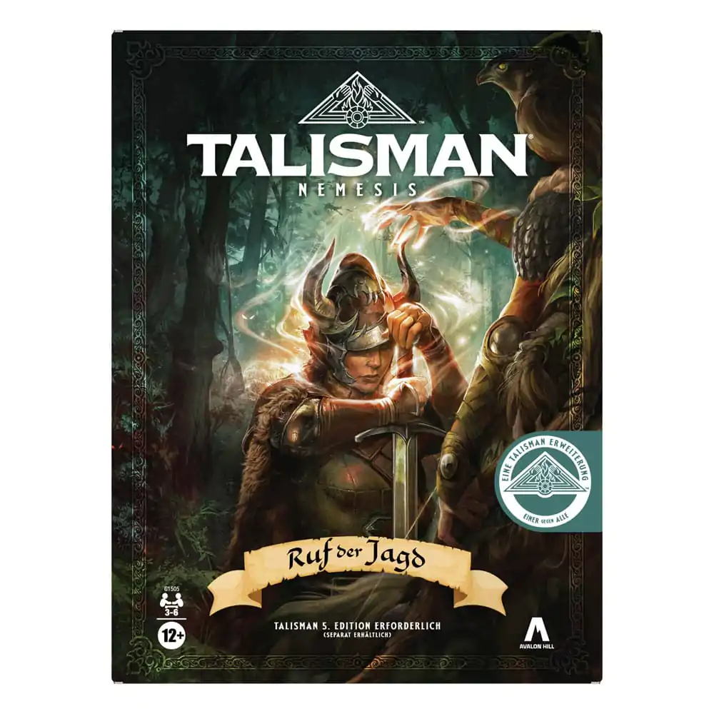 Talisman: Nemesis družabna igra Razširitev Ruf der Jagd *nemška različica* fotografija izdelka
