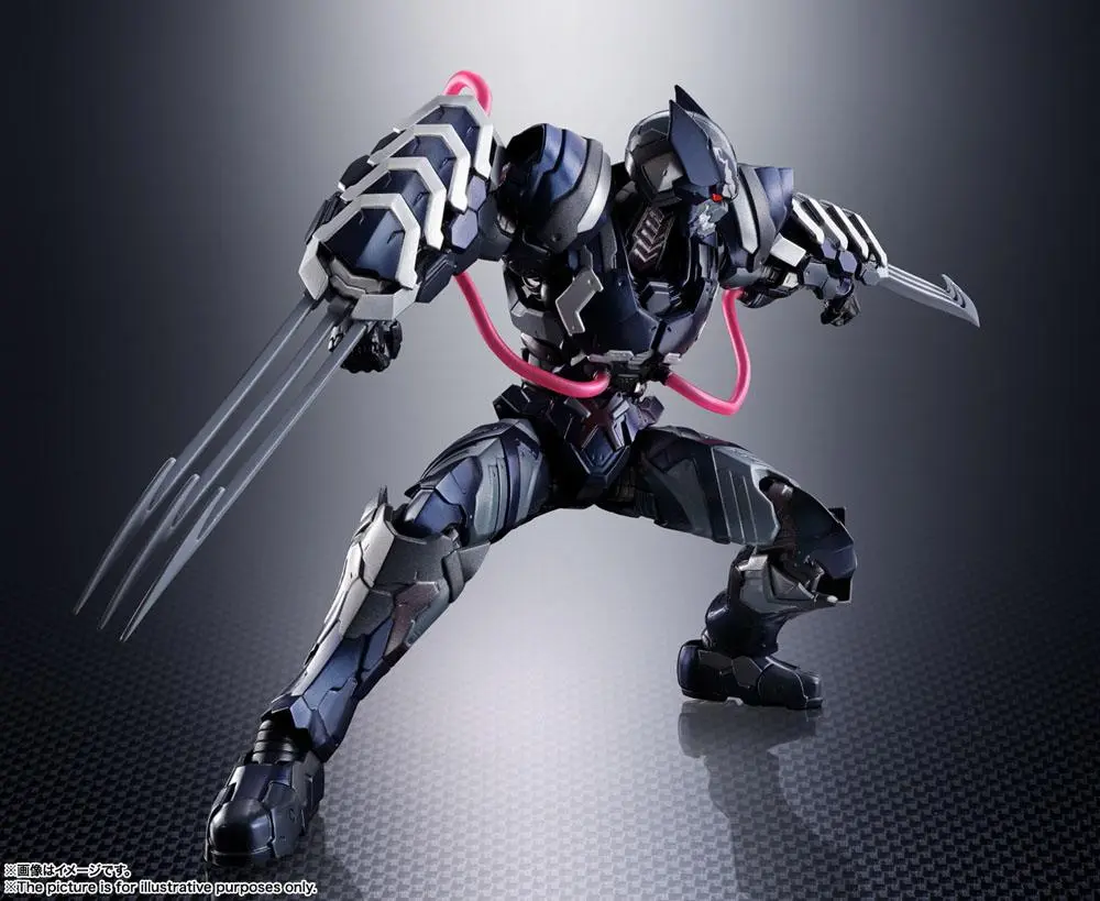 Tech-On Avengers S.H. Figuarts akcijska figura Venom Symbiote Wolverine 16 cm fotografija izdelka