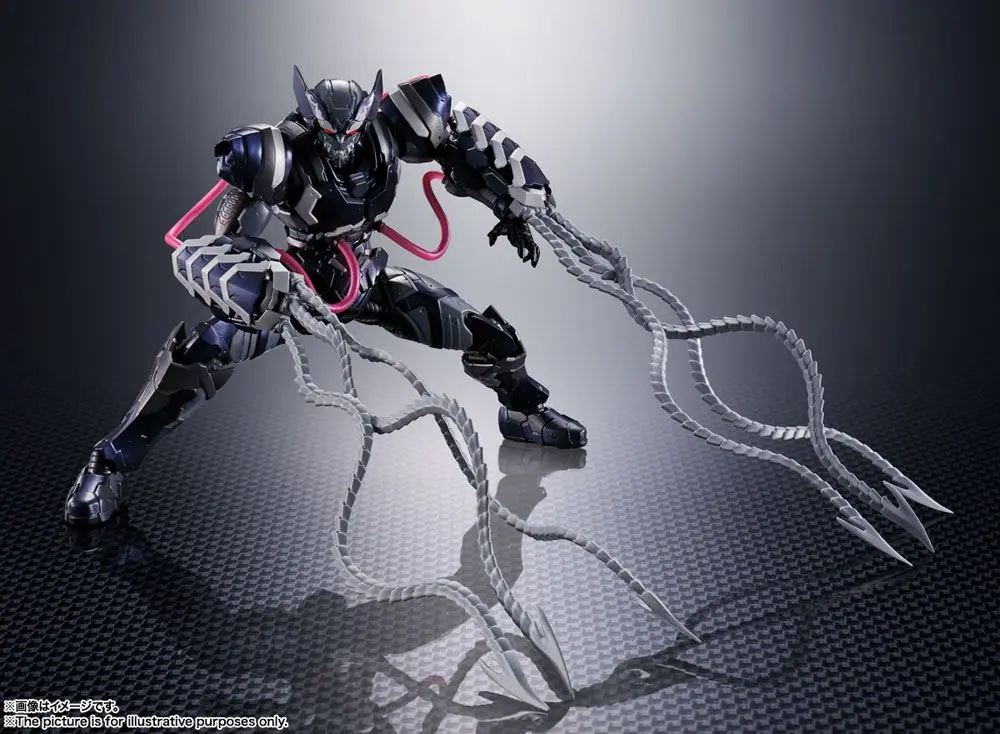 Tech-On Avengers S.H. Figuarts akcijska figura Venom Symbiote Wolverine 16 cm fotografija izdelka