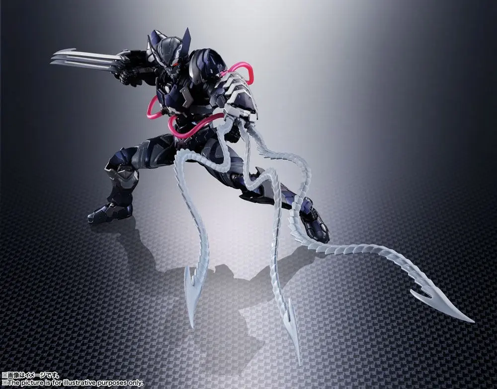 Tech-On Avengers S.H. Figuarts akcijska figura Venom Symbiote Wolverine 16 cm fotografija izdelka