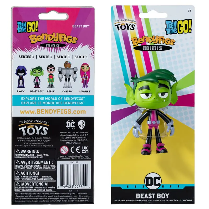 Teen Titans Go! Bendyfigs Upogljiva figura Beast Boy 9 cm fotografija izdelka