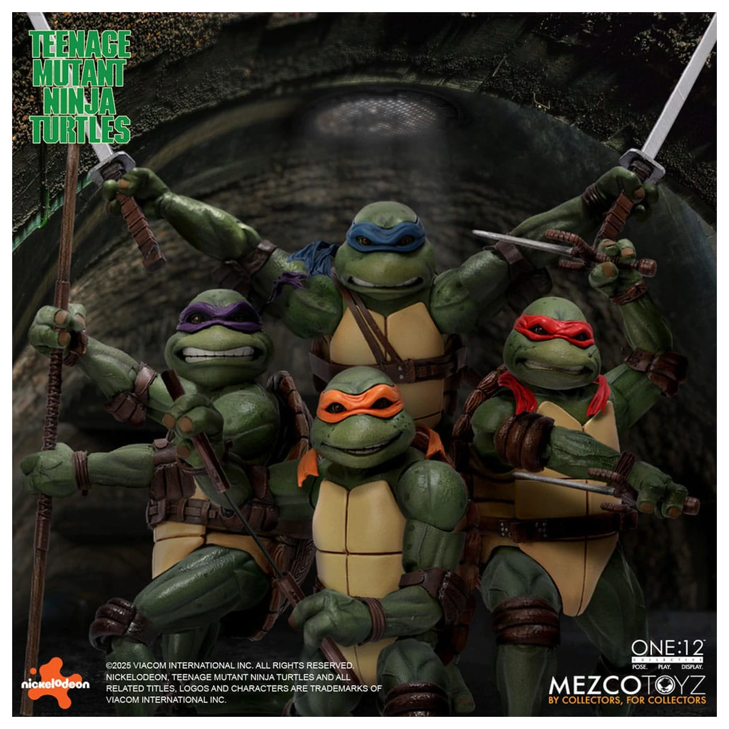 Teenage Mutant Ninja Turtles Figurice set v škatli 1/12 Teenage Mutant Ninja Turtles (1990 Movie) 15 cm fotografija izdelka