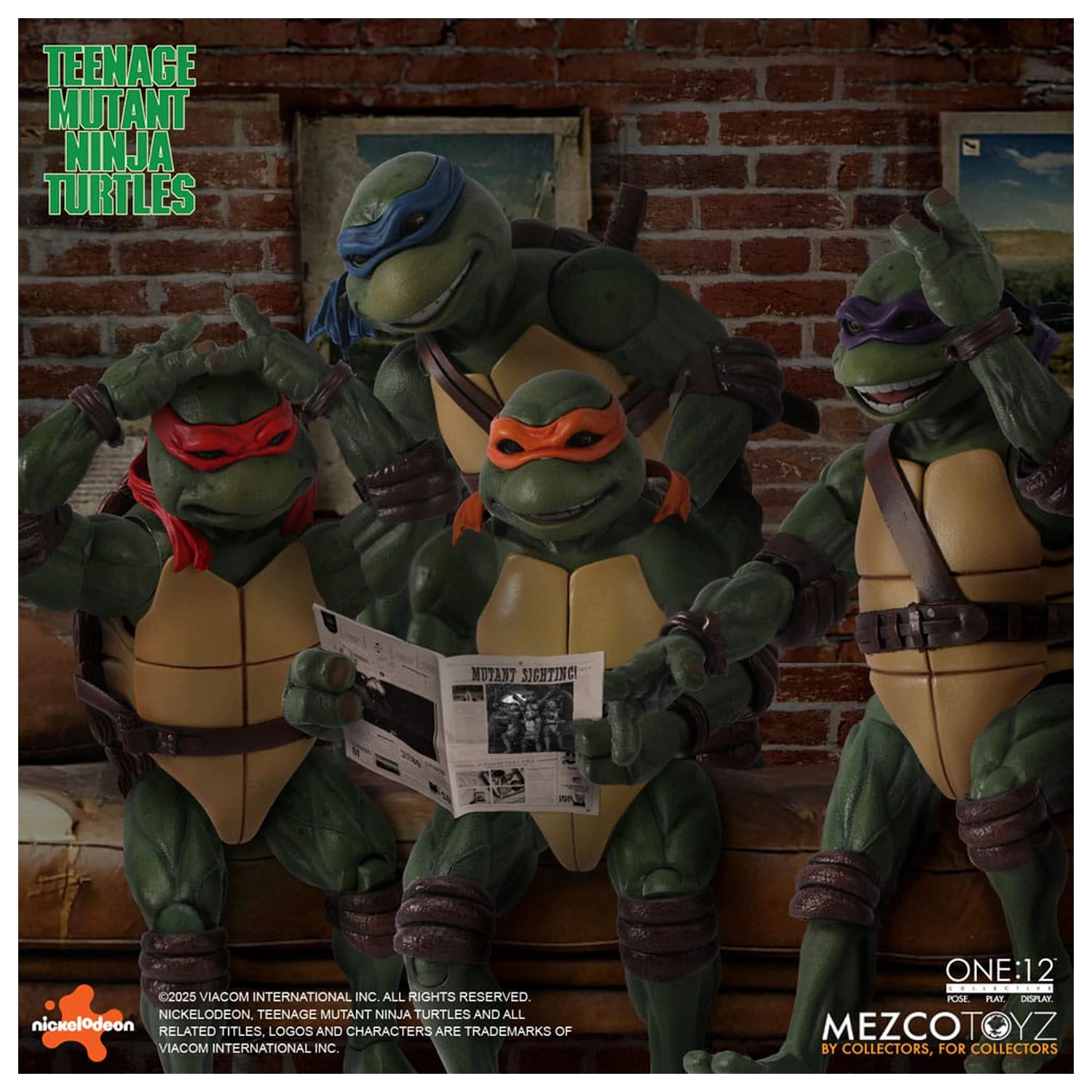 Teenage Mutant Ninja Turtles Figurice set v škatli 1/12 Teenage Mutant Ninja Turtles (1990 Movie) 15 cm fotografija izdelka