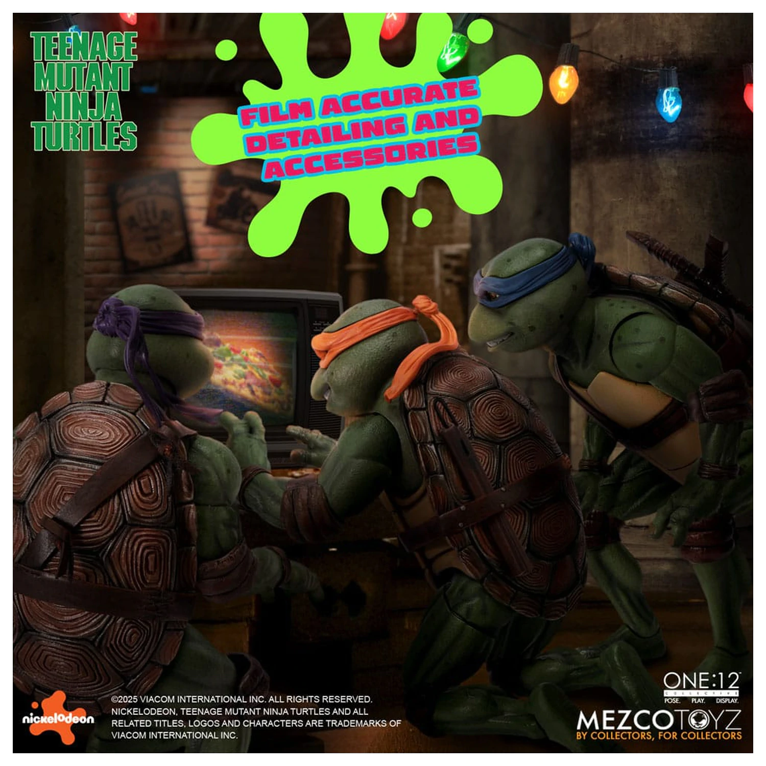 Teenage Mutant Ninja Turtles Figurice set v škatli 1/12 Teenage Mutant Ninja Turtles (1990 Movie) 15 cm fotografija izdelka