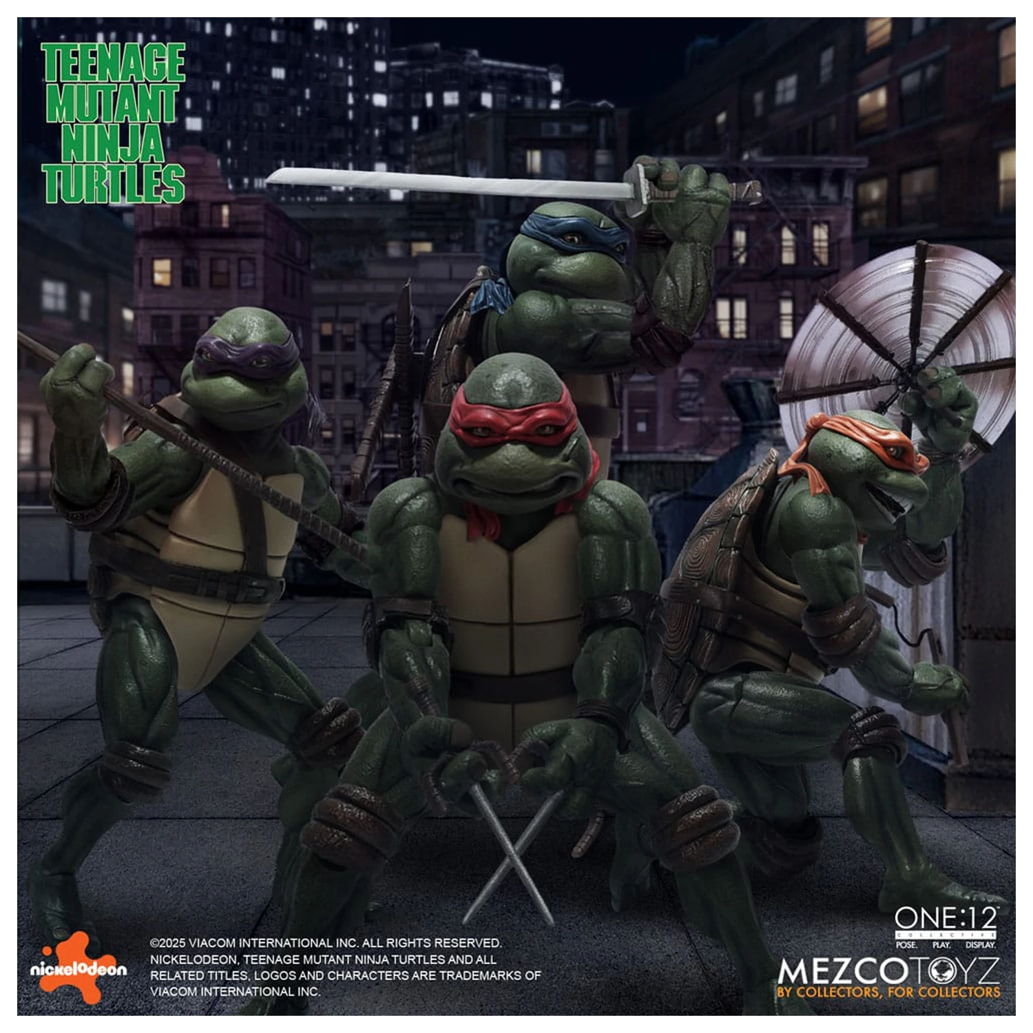 Teenage Mutant Ninja Turtles Figurice set v škatli 1/12 Teenage Mutant Ninja Turtles (1990 Movie) 15 cm fotografija izdelka
