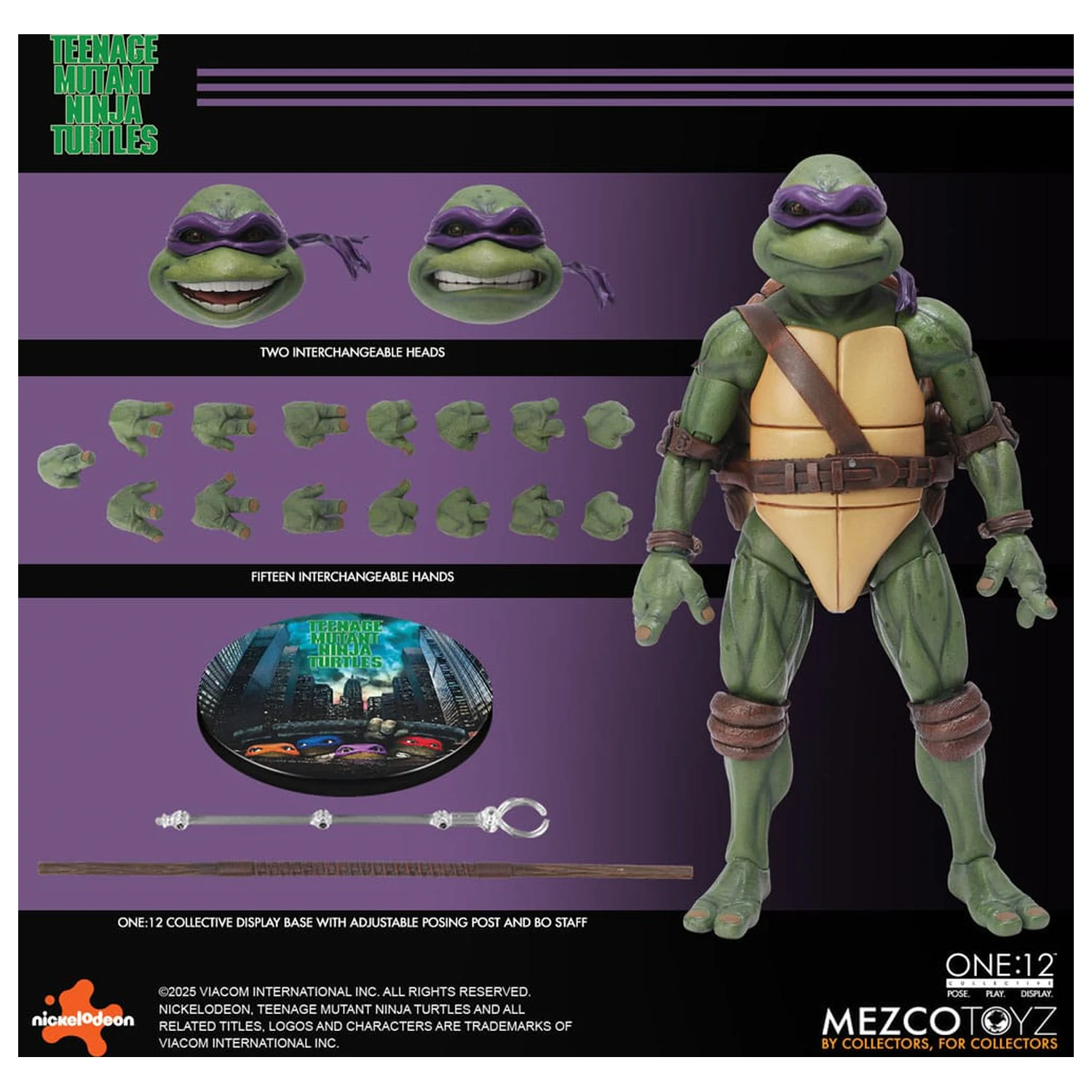 Teenage Mutant Ninja Turtles Figurice set v škatli 1/12 Teenage Mutant Ninja Turtles (1990 Movie) 15 cm fotografija izdelka