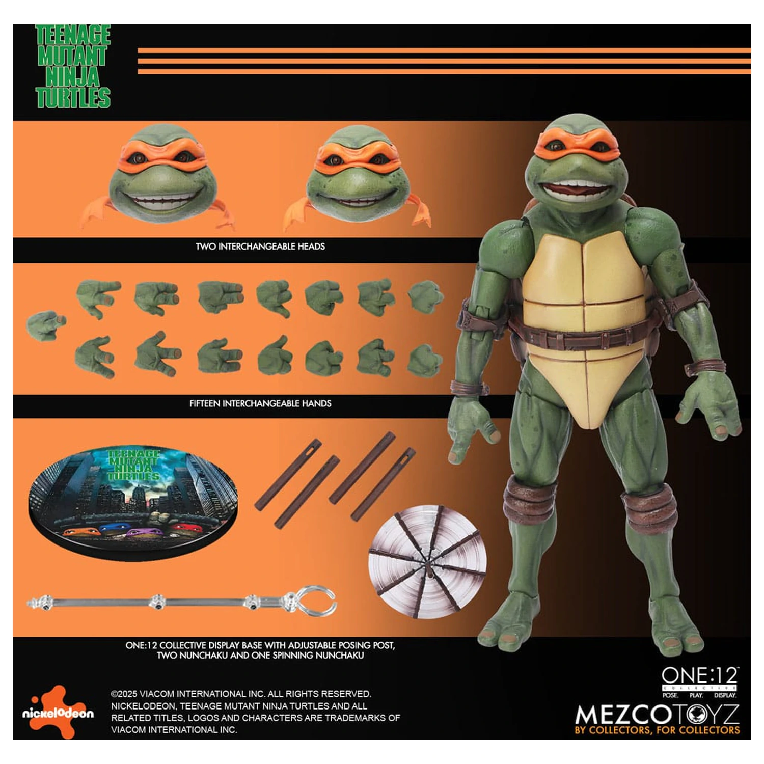 Teenage Mutant Ninja Turtles Figurice set v škatli 1/12 Teenage Mutant Ninja Turtles (1990 Movie) 15 cm fotografija izdelka