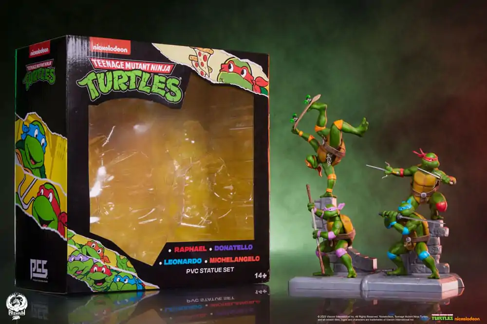 Teenage Mutant Ninja Turtles PVC kip, paket 4 kosov fotografija izdelka
