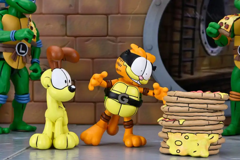Teenage Mutant Ninja Turtles (Archie Comics) x Garfield akcijska figura 2-paket Ultimate Garfello & Odie 10 cm fotografija izdelka